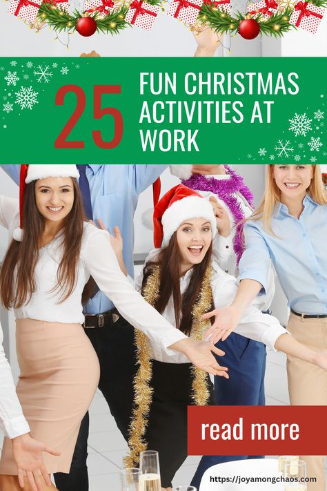 Work Christmas Activities Fun, Office Christmas Fun Ideas, Fun Christmas Ideas For Work, Work Christmas Contest Ideas, Christmas Celebration Ideas For Work, Christmas Activities At Work, Fun Office Christmas Party Games, Office Holiday Activity Ideas, Christmas Game Ideas For Work