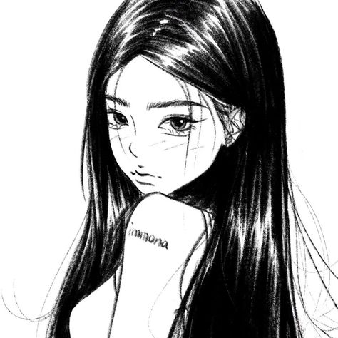 흑백 그림, Anime Cover Photo, Discreet Tattoos, Gothic Anime, Images Esthétiques, Anime Monochrome, Dessin Adorable, Anime Pfp, Cartoon Profile Pics