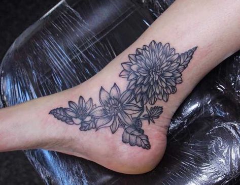 Ankle Tattoo Cover Up, Sunflower Tattoo Simple, Cover Up Tattoos For Women, Sunflower Tattoo Sleeve, Sunflower Tattoo Shoulder, Ankle Tat, Ankle Tattoos For Women, Ankle Tattoos, Circle Tattoos