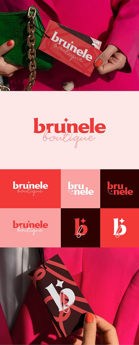 Identity Design Presentation, Cosmic Logo, Red Logo Design, Red Room, Makeup Store, Red Rooms, Press Ons, Brand Kit, Elegant Logo