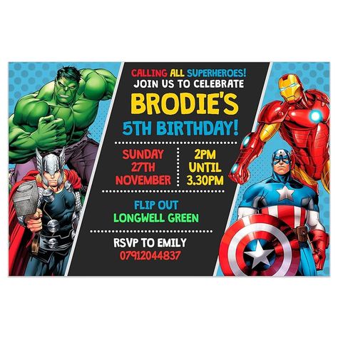 Superhero Party Invitations, Avengers Birthday Party, Superhero Birthday Party Invitations, Boy Party Invitations, Superhero Birthday Invitations, Superhero Invitations, Avenger Birthday Party, Birthday Party Invites, Avengers Party