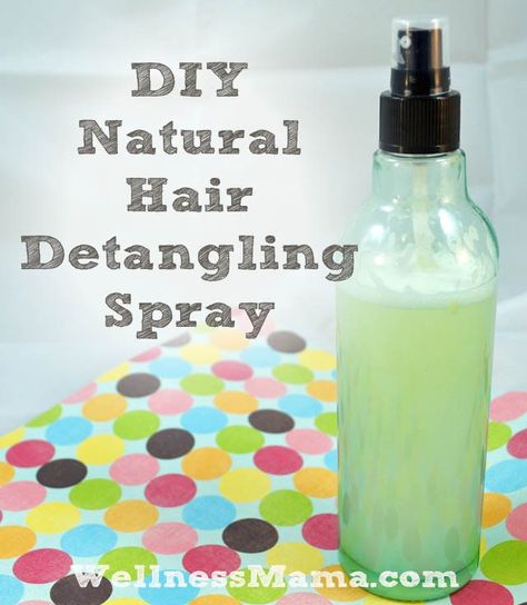 DIY Natural Hair Detangling Spray Natural Inexpensive and Easy to Make DIY Hair Detangling Spray Diy Natural Hair, Detangling Spray, Wellness Mama, Natural Hair Diy, Detangler Spray, Marshmallow Root, Home Remedies For Hair, Homemade Hair Products, Homemade Diy