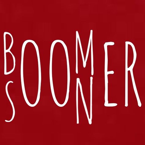 Boomer Sooner! Would be cute to do on canvas or with wood blocks. Ou Logo Boomer Sooner, Ou Sooners Football, Sooner Football, Sooners Football, Oklahoma University, Oklahoma Sooners Football, Oklahoma Football, Ou Football, Titans Football