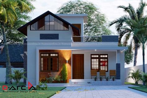 Budget House Exterior, Kerala Type House Elevation, Single Floor House Design Kerala, Single Floor House Design Indian Village, Simple Home Design Exterior, Small House Kerala, Single Floor Elevation Design Modern, Contemporary House Exterior Kerala, Single Floor House Design Elevation