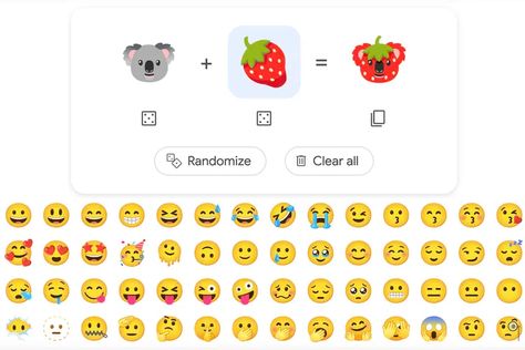 Google’s emoji mashup maker is now available in Search - The Verge Google Emoji, Make Emoji, Emoji Kitchen, Profil Facebook, Emoji Generator, Emoji Combinations, Search Web, Emoji Art, Google Store