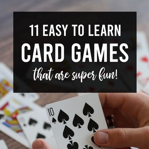 Easy Card Games, Card Games For One, Fun Water Games, Games To Play With Kids, Family Card Games, Games Family, Fun Card Games, Card Games For Kids, Easy Cards