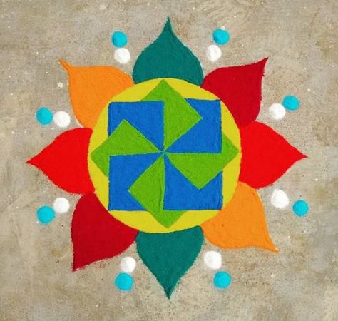 Simple Rangoli Designs For Beginners, Rangoli Designs For Beginners, 3d Rangoli, Rangoli Designs For Competition, Simple Rangoli Designs, Rangoli Designs Simple Diwali, Easy Rangoli Designs Diwali, Rangoli Designs Latest, Simple Rangoli Designs Images