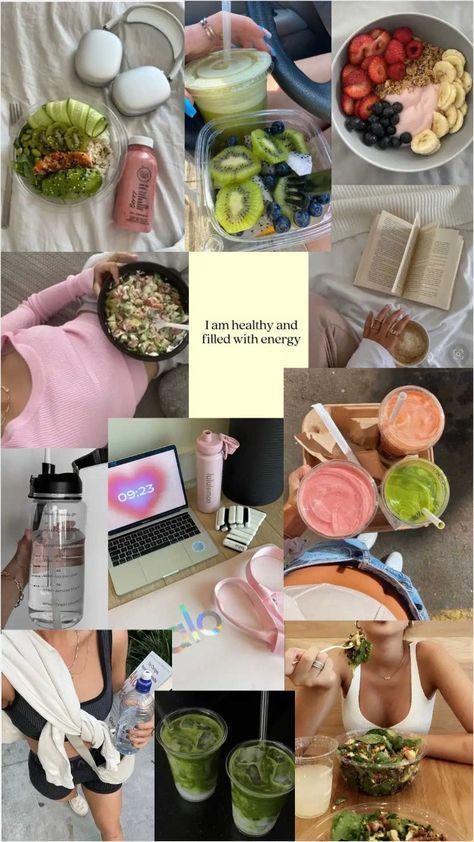 Health Asthetic Picture, Healthy Aesthetic Lifestyle, Health Moodboard, Fitness Vision Board, Snacks Saludables, Healthy Food Motivation, Healthy Lifestyle Motivation, Healthy Girl, Healthy Lifestyle Inspiration