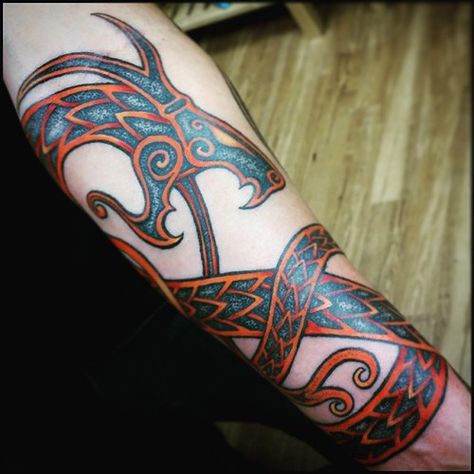 #Jörmungandr #serpent #mythology #tattoo #TheMightyHorsema… | Flickr Jormungandr Tattoo, Tattoo Planets, Flower Hip Tattoos, Tattoo Perna, Celtic Dragon Tattoos, Norse Mythology Tattoo, Celtic Tattoo Designs, Sagittarius Tattoo, Grim Reaper Tattoo