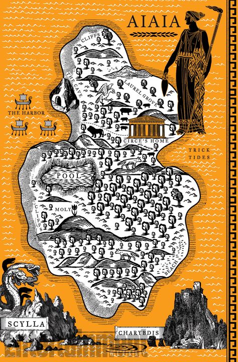 Map from Madeleine Miller’s Circe Circe Madeline Miller Fanart, Map Of Narnia, The Mysterious Island, Achilles And Patroclus, His Dark Materials, Greek And Roman Mythology, Greek Mythology Art, Dark Material, Roman Mythology