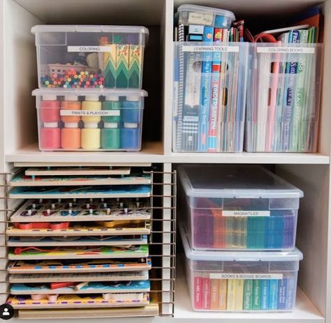 Toy Closet Organization, Kids Craft Storage, Toy Room Storage, Creative Toy Storage, Playroom Closet, Toy Room Organization, Kids Toy Organization, Kids Closet Organization, Storage Kids Room