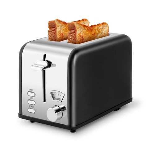 PRICES MAY VARY. New and compact design: Retro style fits for various decor style. The glossy design with 430 stainless steel makes it premium durability and functionality. And it occupies a small area perfectly suitable into every corner of the kitchen 1.5” wide slot: The toaster featured a 1.5 inch wide slot, which can bake different types bread, such as waffle or thick artisanal bread. Using surround heating technology makes bread up and down heating uniform avoiding unevenness of baking effe Retro Toaster, Bread Toaster, Stainless Steel Toaster, Bread Soft, Countertop Oven, Toasters, Cord Storage, Types Of Bread, Apartment Essentials