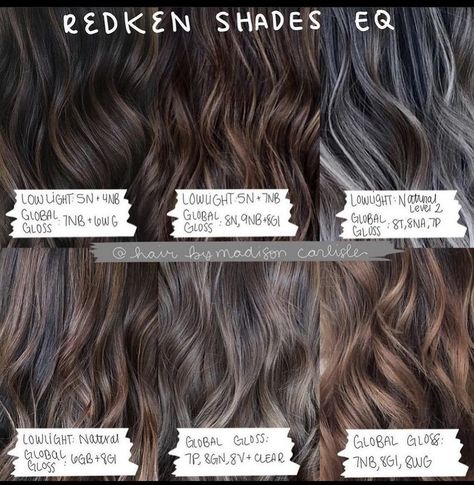 Light Chocolate Brown Hair Color, Level 7 Hair Color, Redken Color Formulas, Brownish Red Hair, Formula Chart, Redken Hair Color, Redken Hair Products, Breaking Hair, Redken Shades