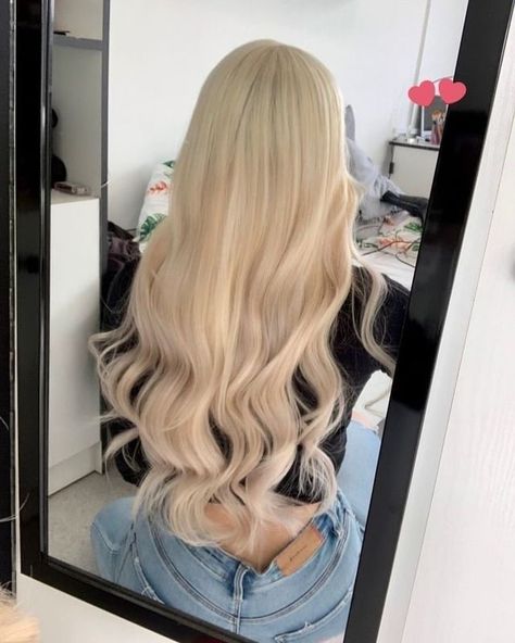 Perfect Blonde Hair, Kadeřnické Trendy, Blonde Hair Extensions, Dyed Blonde Hair, Light Blonde Hair, Barbie Hair, Blonde Hair Inspiration, Blonde Hair Shades, Blonde Hair Looks