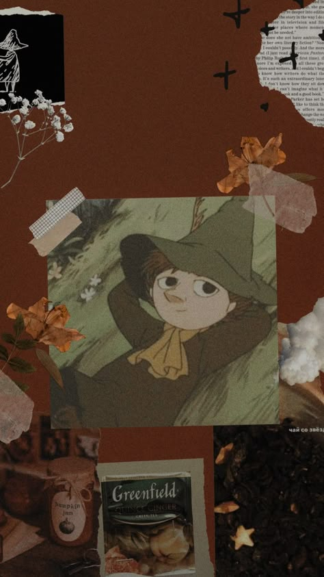 Snufkin Phone Wallpaper, Moomin Snufkin Wallpaper, Moomin Autumn Wallpaper, Moomin And Snufkin Wallpaper, Moomins Wallpaper, Moomin Autumn, Snufkin Wallpaper, Snufkin Aesthetic, Moomin Family