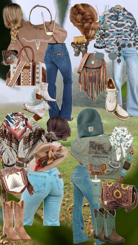 #countryaesthetic #countryfit #falloutfitideas #fallfits #westernoutfit #westernstyle #westernwear #farmgirl #countrygirl Farmgirl Outfits, Casual Country Outfits, Cute Nike Outfits, Country Girls Outfits, Cute Nikes, Cowgirl Outfits, Fall Fits, Farm Girl, Country Outfits