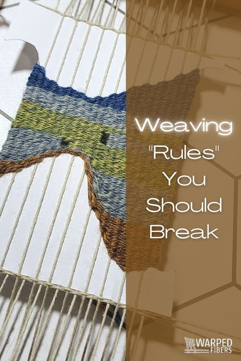 weaving rules you can break Split Shed Weaving, Beginning Weaving, Weaving Organization, Fence Weaving, Tapestry Diy, Royal Wall, Tapestry Loom Weaving, Baroque Wall, Diy Tapestry