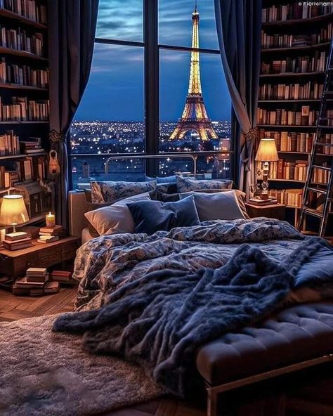 Library Bedroom, Fantasy Rooms, Aesthetic Pinterest, Dream Room Inspiration, Cozy Place, Travel Fashion, Cozy Room, Dream Rooms, Dream House Decor