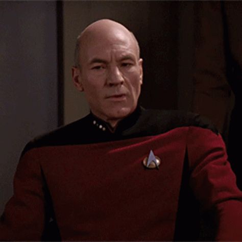 Sigh Picard GIF - Sigh Picard Star Trek - Discover & Share GIFs Star Trek Gif, Picard Star Trek, Captain Picard, Animated Gif, Cool Gifs, Star Trek, Gif, Sci Fi, Stars