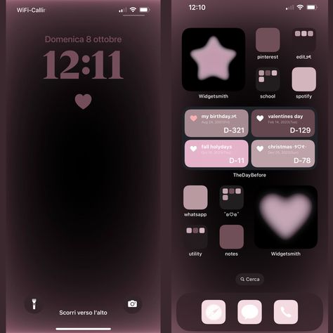 Pretty Iphone Layout, Matching Phone Themes, Alt Wallpapers Phone Aesthetic, Iphone Wallpaper Ideas Screens, Theme Phone Ideas, Iphone Widget Layout, Iphone Themes Ideas, Phone Screen Ideas, Iphone Theme Ideas