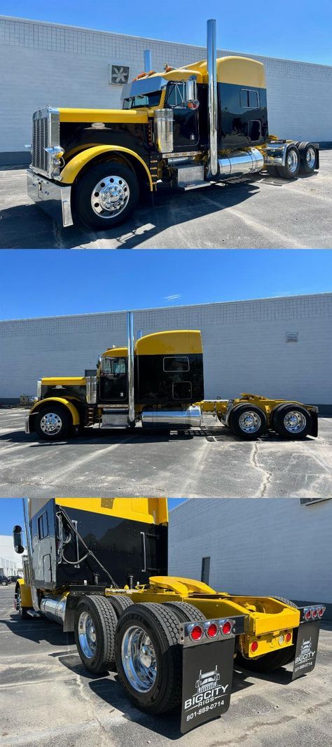 1997 Peterbilt 379 Sleeper 3406E CAT POWER truck [newly painted frame] Peterbilt Dump Trucks, Semi Trucks For Sale, Eaton Fuller, Custom Pickup Trucks, Cat Power, Peterbilt 379, New Photo Download, Peterbilt Trucks, Big Rig Trucks