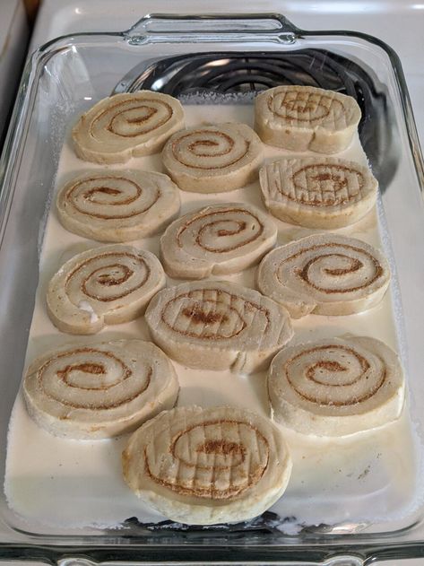 The Best (Frozen) Cinnamon Rolls — New Mexico Milkmaid Frozen Cinnamon Roll Recipe, Frozen Rolls Recipes, Simple Cinnamon Rolls, Frozen Cinnamon Rolls, Rhodes Cinnamon Rolls, Overnight Cinnamon Rolls, Easy Cinnamon Rolls Recipe, Cinnamon Rolls From Scratch, Pecan Cobbler