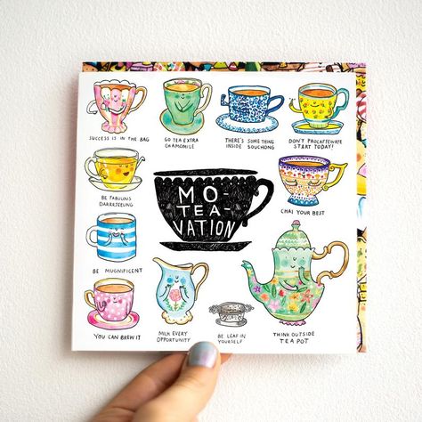 Moteavation Tea Puns Greeting Card British Humour and word | Etsy Tea Puns, British Humour, British Humor, Animal Puns, Pun Card, Cute Inspirational Quotes, Tea Packaging, Envelope Design, Word Play