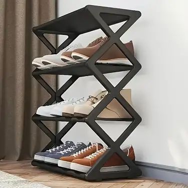 Shoe Shelf In Closet, Folding Shoe Rack, Plastic Shoe Rack, Furniture Storage Cabinets, Shoe Storage Rack, Shoe Rack Organization, Shoe Shelf, Entryway Furniture, Shoe Organizer