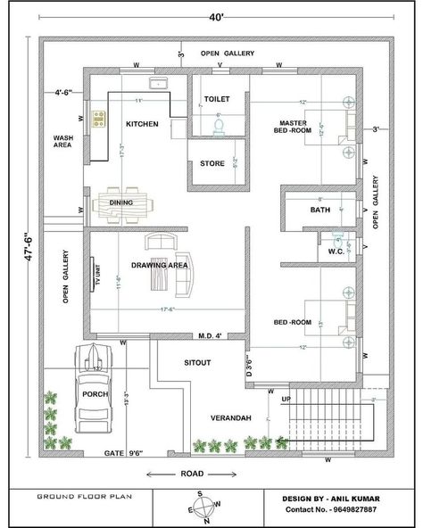 Small House Design Floor Plan, 1200sq Ft House Plans, 30x50 House Plans, Small House Design Philippines, Budget House Plans, North Facing House, 30x40 House Plans, 2bhk House Plan, Unique House Plans