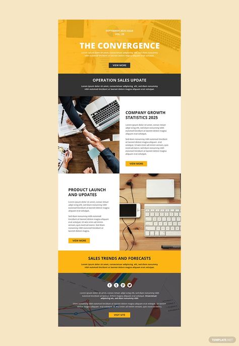 Mailchimp Newsletter Design, Newsletter Templates Word, Newsletter Design Layout, Newsletter Design Inspiration, Mailing Design, Newsletter Design Templates, Sales Email, Email Layout, Newsletter Layout