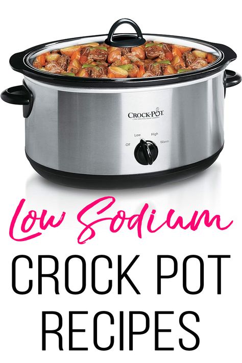 Healthy and Tasty Low Sodium Crock Pot Recipes for families. Discover four delicious and healthy low sodium crock pot recipes perfect for any meal. These easy slow cooker dishes are flavorful without the extra salt, making them ideal for those looking to maintain a heart-healthy diet. Try these simple and quick recipes to enjoy wholesome meals with minimal effort. Low Sodium Crock Pot Dinners. Easy Low Salt Dinner Recipes, Low Salt Crockpot Recipes, Dash Diet Recipes Crockpot, Kidney Friendly Crock Pot Recipes, Low Cholesterol Low Sodium Recipes, Delicious Low Sodium Meals, Tasty Low Sodium Recipes, Low Sodium Slow Cooker Meals, Low Sodium Chili Recipe Crock Pot