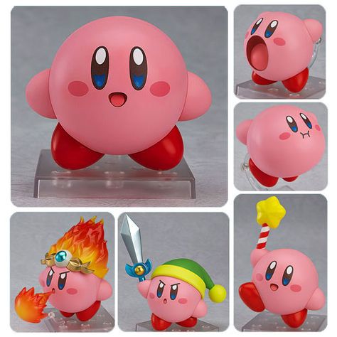 Kirbys Dream Land Nendoroid Action Figure Kirby Clay Figures, Kirby Figurine, Kirby Nendoroid, Kirby Toys, Clay Kirby, Max Drawing, Kirby Games, Dream Land, Anime Figurines