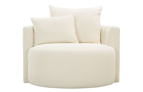 Leander Swivel Chair Cuddle Chair, Washable Slipcovers, Rowe Furniture, Comfy Pillows, Unique Chair, Upholstered Accent Chairs, Chair And A Half, Lounge Seating, Bone White