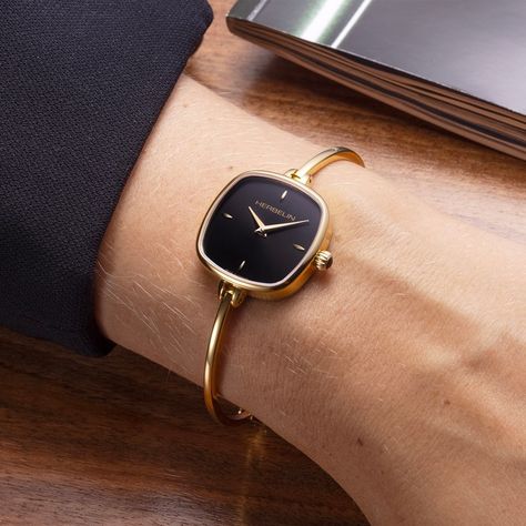 The ever-popular FIL bangle watches from Herbelin have just been restocked in-store and online. The elegant bangle-style watch is functional as well as chic. Gold Watches Women, Gold Cushions, Bangle Watches, Irish Jewelry, Modern Watches, Bangles Style, Classic Watches, Two Tone Watch, Watch Gifts