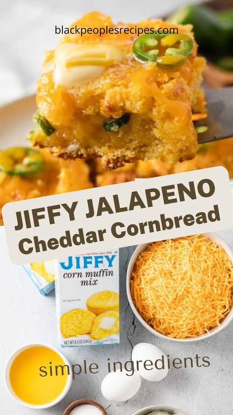 Perfect substitute to have this delicious side dish with as little effort (effortless baking, cooking method) as possible. This recipe includes simple ingredients like shredded cheddar cheese and fresh jalapeños. | snacks | desserts | quick bread | dairy | pastry Jalapeno Cornbread With Jiffy, Corn Bread Muffins With Jalapeño, Jalapeno Jiffy Cornbread, Corn Bread Jiffy Recipes With Cream Corn And Jalapeños Cheese, Jalapeno Cheese Cornbread Jiffy, Jiffy Jalapeño Cornbread, Jalepeno Cornbread Jiffy Corn, Jalapeño Cheese Cornbread, Jalepeno Cornbread Jiffy