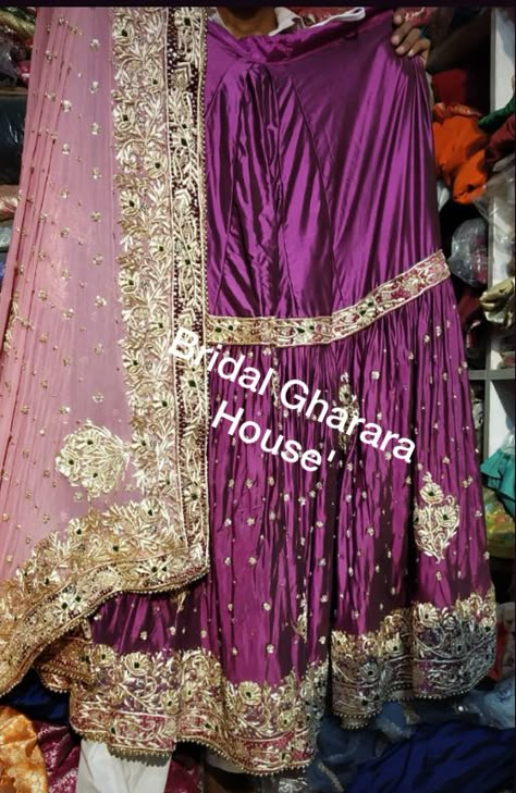 Gharara Colour Combination, Farsi Gharara, Kimkhab Gharara, Garara Design, Pink Gharara, Silk Gharara, Bridal Gharara, Heavy Suit, Designer Dresses Couture