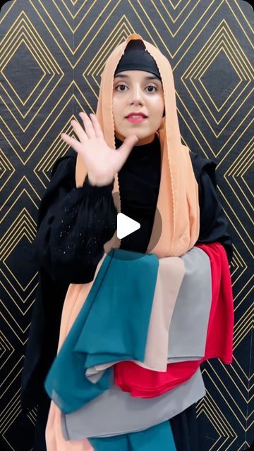 Easy Hijab Style, Unique Hijab, Hijab Style Tutorial, Hijab Styles, Hijabi Style, Hijabi Fashion, July 17, Hijab Tutorial, Hijab Fashion