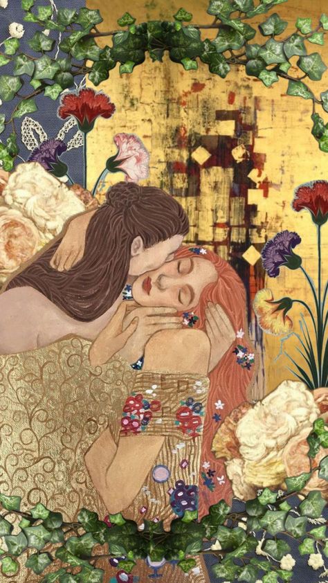 Happy Pride Month ◽️#pride #wlw #renaissanceaesthetic #renaissance #vintage #aesthetic ◽️ Wlw Wallpaper Aesthetic, Wlw Aesthetic Wallpaper, Wlw Core, Sapphic Aesthetic, Cottagecore Painting, Wlw Art, Painting References, Antique Aesthetic, Happy Pride Month