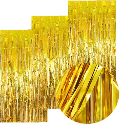 Streamers Backdrop, Gold Streamers, Tinsel Backdrop, Streamers Party, Foil Fringe Curtain, Streamer Party Decorations, Party Decoration Items, Disco Party Decorations, Foil Curtain