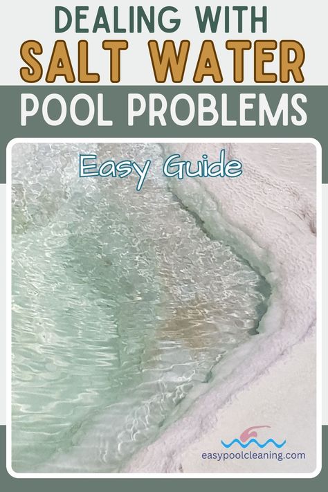 "Simplify salt water pool maintenance with our comprehensive guide 'Dealing With Salt Water Pool Problems: Easy Guide.' Learn how to address common issues such as salt system malfunctions and algae growth with our expert insights. Dive into our practical tips now for a stress-free pool care routine! Salt Water Pool Maintenance, Pool Algae, Saline Water, Pool Skimmers, Salt Pool, Salt Water Pool, Vinyl Pool, Pool Care, Drainage Solutions