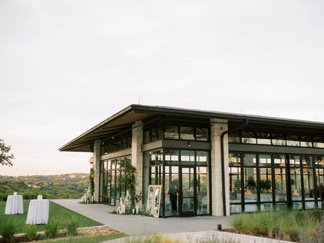 The Ten Best Austin Wedding Venues | Lucy Struve Wedding Venue Large Windows, Glass Building Wedding Reception, Wedding Venue Austin Texas, Central Texas Wedding Venues, Building Wedding Venue Ideas, Barr Mansion Austin, Wedding Venue Exterior Design, Small Texas Wedding Venues, Modern Wedding Venue Exterior