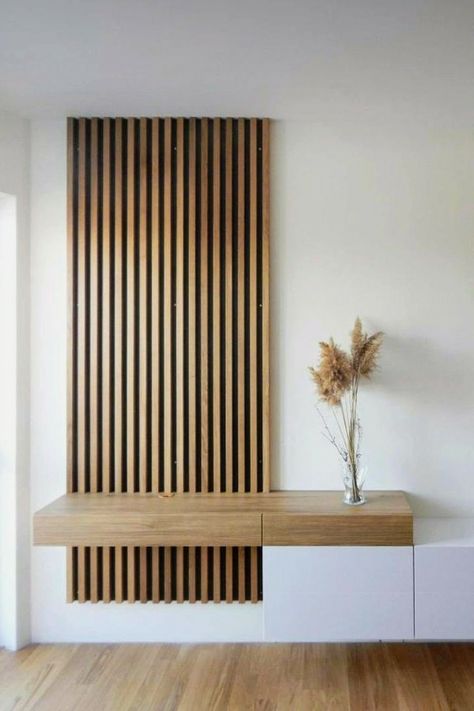 Vstupná Hala, Desain Furnitur Modern, Wooden Wall Panels, Home Entrance Decor, Interior Wall Design, Hus Inspiration, Hallway Ideas Entrance, Entrance Decor, Hallway Ideas