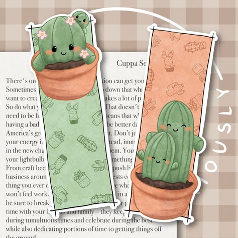 2 bookmarks printed with my original illustrations! Available individually or as a set, one of each design. A perfect gift for yourself or a friend who loves reading! These bookmarks are also available to purchase individually! - Designed and made in the UK - Each bookmark is 6.5 inches in length - Printed on uncoated 300gsm card with a beautiful finish           - If you choose the laminated option I use high quality matte lamination sheets leaving the bookmarks with a beautifully silky finish Bookmarkers Ideas, Cute Bookmark Ideas, Bookmark Illustration, Disney Bookmarks, Plant Bookmark, Aesthetic Bookmark, Bookmark Design, Handmade Bookmarks Diy, Cute And Aesthetic