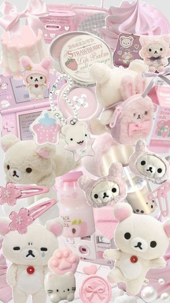 korilakkuma pink clutter wallpaper background 

(korilakkuma pink aesthetic soft plushie kawaii iPhone wallpaper sanrio sanx) Cute Wallpapers Aesthetic Vintage Pink, Kawaii Wallpaper Collage, Rillakuma Wallpaper Pink, Pastel Pink Kawaii Aesthetic Wallpaper, Pink Aesthetic Soft Wallpaper, Soft Pink Theme Phone Wallpaper, Soft Kawaii Wallpaper, Clutter Wallpaper, Pink Collage Wallpaper Aesthetic