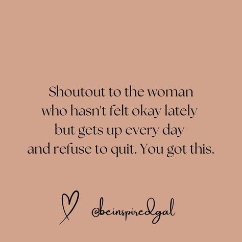 🤗Shoutout to all the women who haven’t felt okay lately but still get out of bed and do it anyway. Your strength is incredible, your resilience is inspiring, and every small step you take is a victory. 🏆 ✨Keep going, because you are stronger than you know, and your courage lights the way for others. Keep shining, warrior! 💪🏻💕 ✨So excited for you to be here. SHARE🫶🏼 this with a friend that needs an uplifting page and encouragement.🙏 💫Don’t forget to FOLLOW @beinspiredgal for more motivation... Uplifting Quotes For Friends Positivity, Together We Are Stronger Quotes, Quote For A Friend In Need Strength, Forgetting Who You Are Quotes, Check On Your Strong Friend Quotes, Friend Encouragement Quotes, Uplifting Quotes Positive For Women, You Are Strong Quotes, Strong Women Quotes Strength