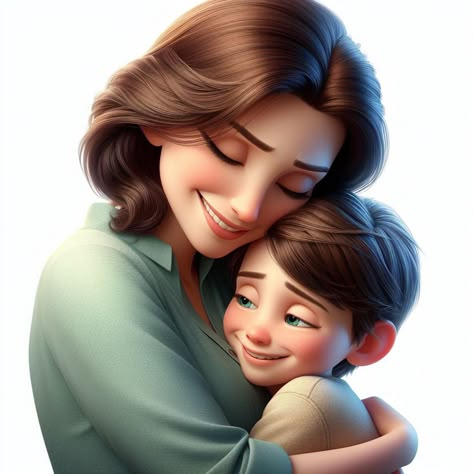 Mother And Son Cartoon Images, References Drawings, Mother Son Photos, Family Artwork, Family Clipart, Frozen Pictures, Iphone Dynamic Wallpaper, Mothers Love Quotes, Friends Illustration