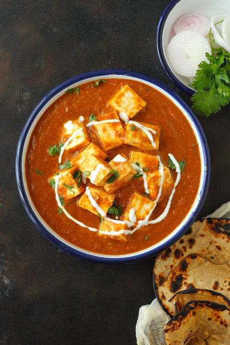 Indian Gravy Recipe, Indian Paneer Recipes, Grilled Paneer, Paneer Makhani, Paneer Butter Masala, Butter Masala, Chilli Paneer, Curry Recipes Indian, Paratha Recipes