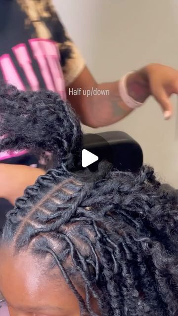 Loc Blog on Instagram: "Styling is so satisfying ✨  🎥: @beautifultransition_ (STYLIST SPOTLIGHT) She’s a #LocLady 🌹 •  Got locs or a loc business? DM NOW for features💰 • • • *I do not own the rights to the music* • Follow @loc.lady 👉🏽 Loc Blog Follow @curilocs 👉🏽 Creator • • • #loclove #locs #womenwithlocs #dreads #natural #hairgoals #naturalhair #loccommunity #divine #menwithlocs #locsforkids #hair #hairstylist #hairstyles #locstyles #starterlocs #dreadlocks #divine #feminine #masculine #locjourney #locgoals #dreadhead #curlylocs #kidswithlocs #blackgirls #sisterlocks #dreads locs #locpride" Cute Short Dread Styles For Black Women, Short Loc Extensions Styles For Women, Locs Rod Set, Medium Loc Parts, Beginner Dreads Hairstyles, Loc Simple Styles, Budding Stage Locs, Starter Locs Styles For Medium Hair, Loc Styles With Hair Added