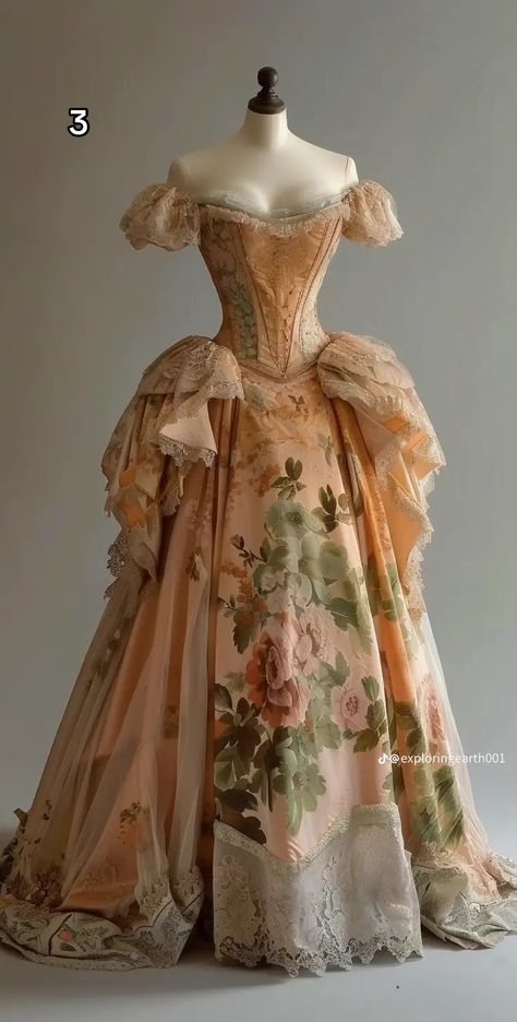 Y/n Dress, Victorian Dress Sleeves, 18th Century Royal Dress, Formal 50s Dress, Mid 19th Century Fashion, Mona May Costumes, Historical Outfits Inspiration, Ball Dresses Vintage, Victorian Inspired Fashion Runway