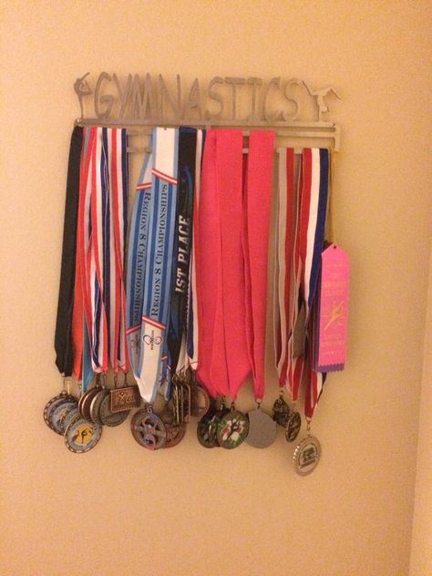 My wall of medals Running Medal Display, Gymnastics Medals, Running Medal, Running Medals, Medal Display, Gymnastics, Running, Wall